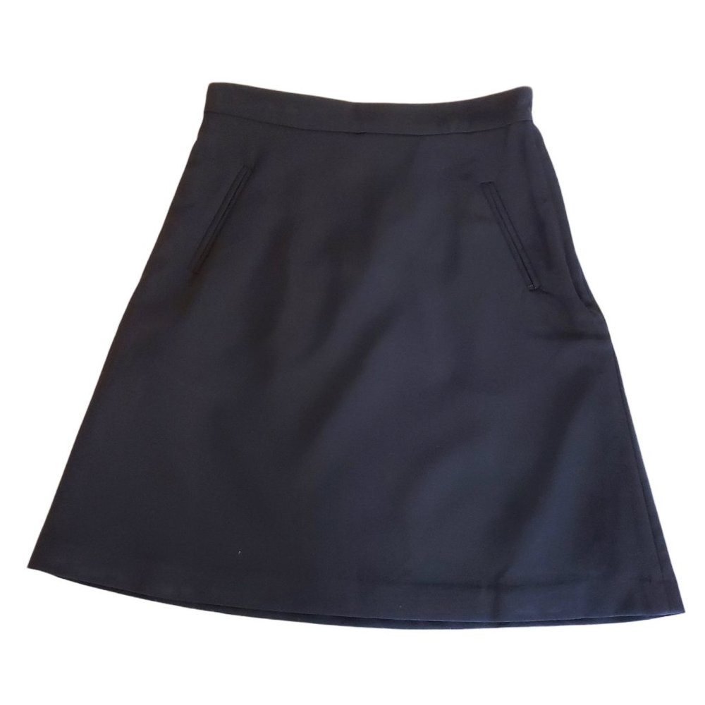 H&M High-Waist A-line Skirt Black 6